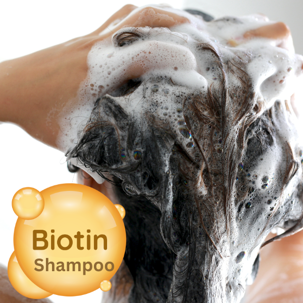 Rosy Brown Biotin Shampoo for Thicker Hair