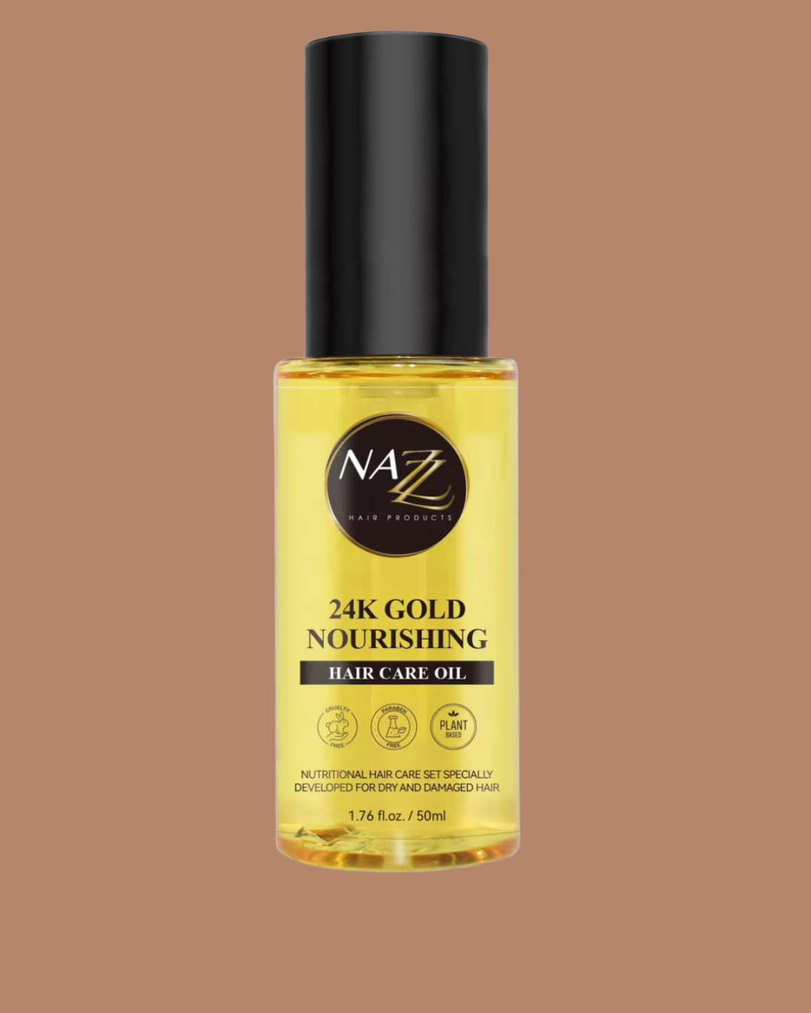 Rosy Brown 24K Gold Nourishing Hair Oil