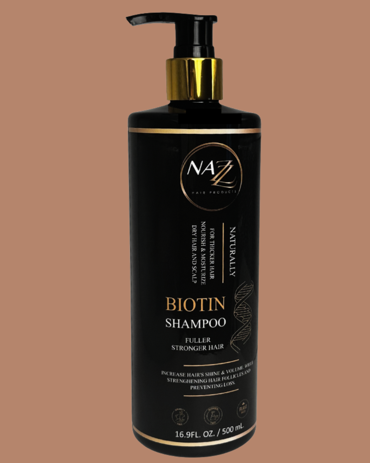 Black Biotin Shampoo for Thicker Hair
